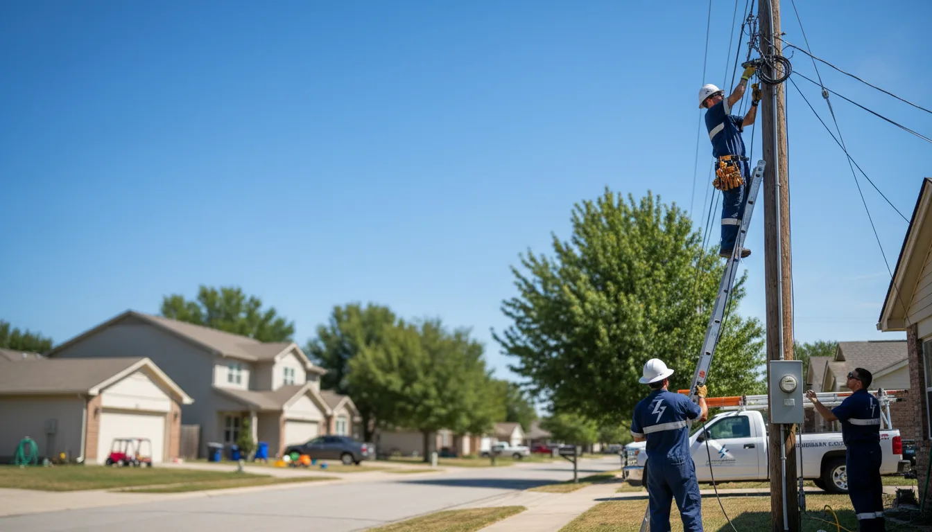 Residential electrician providing installation services in Millerville, AL